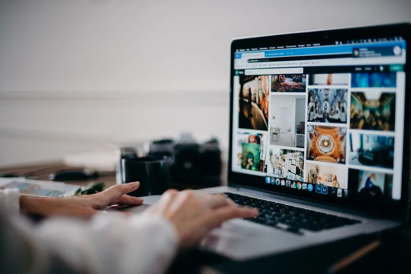 Creator uploading digital products to an online store
