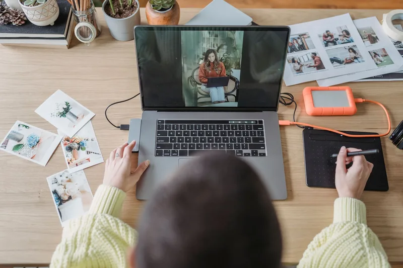 Canva workspace showing a printable planner page being designed with layout grid and text elements visible